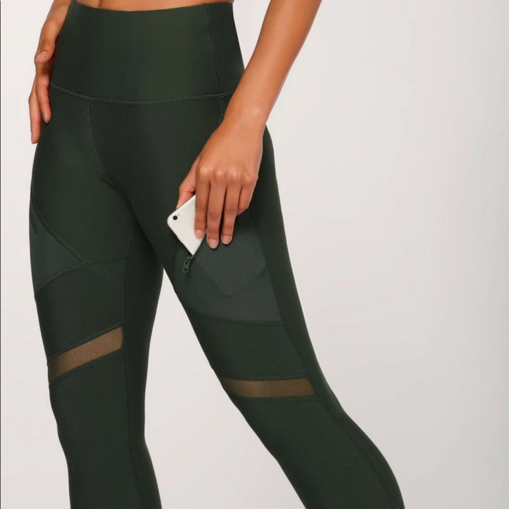 Lorna Jane formation core green leggings L